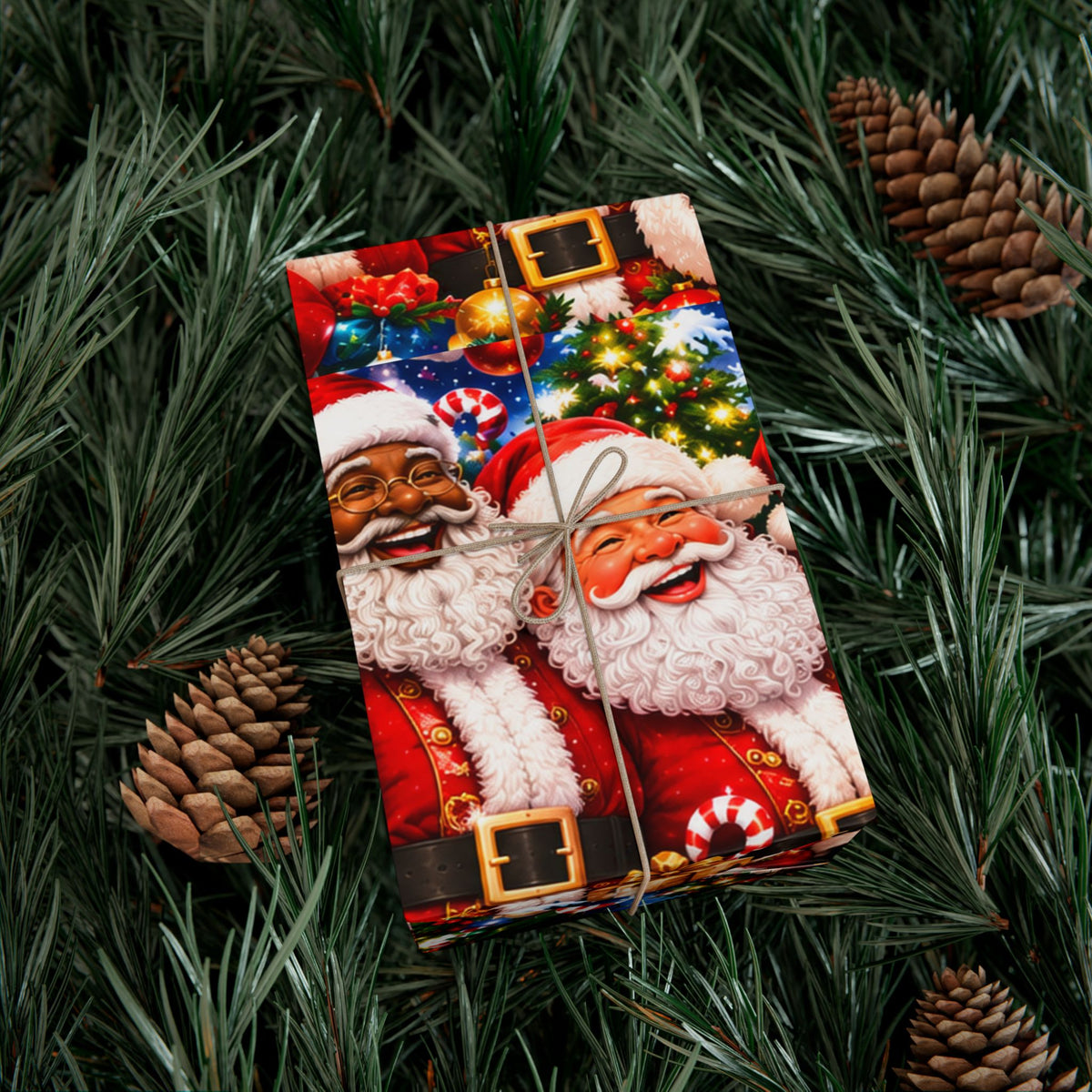 Christmas Santa Gift Wrap Paper