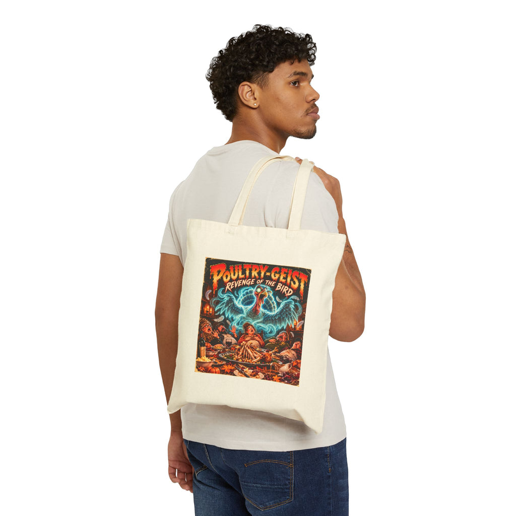 Poultry-Geist: Revenge of the Bird Thanksgiving Canvas Tote Bag
