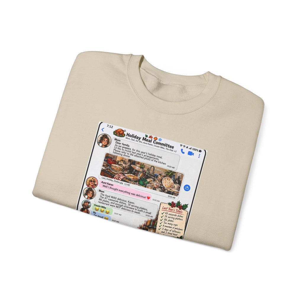 Holiday Meal Recipe Crewneck Sweatshirt