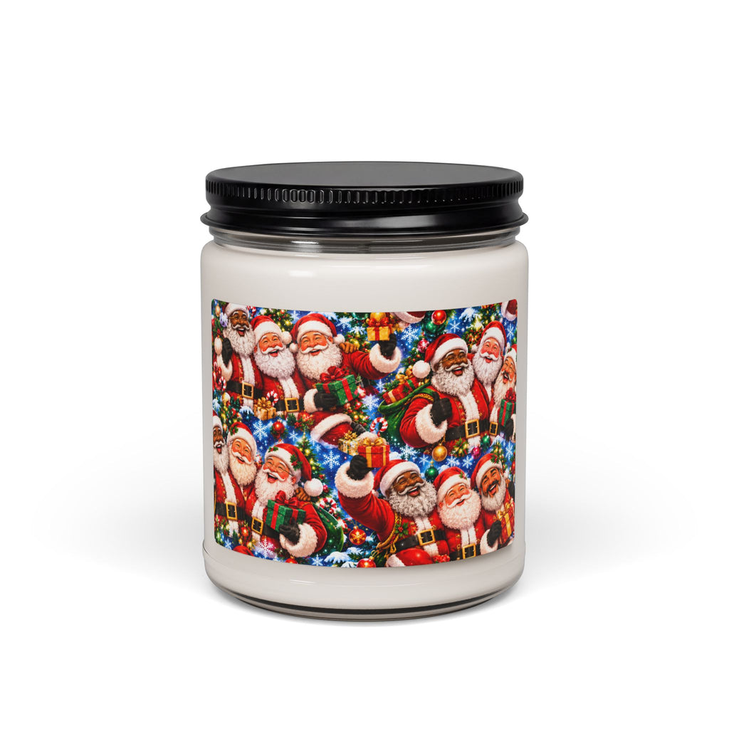 Christmas Santa Claus Pattern Scented Soy Candle
