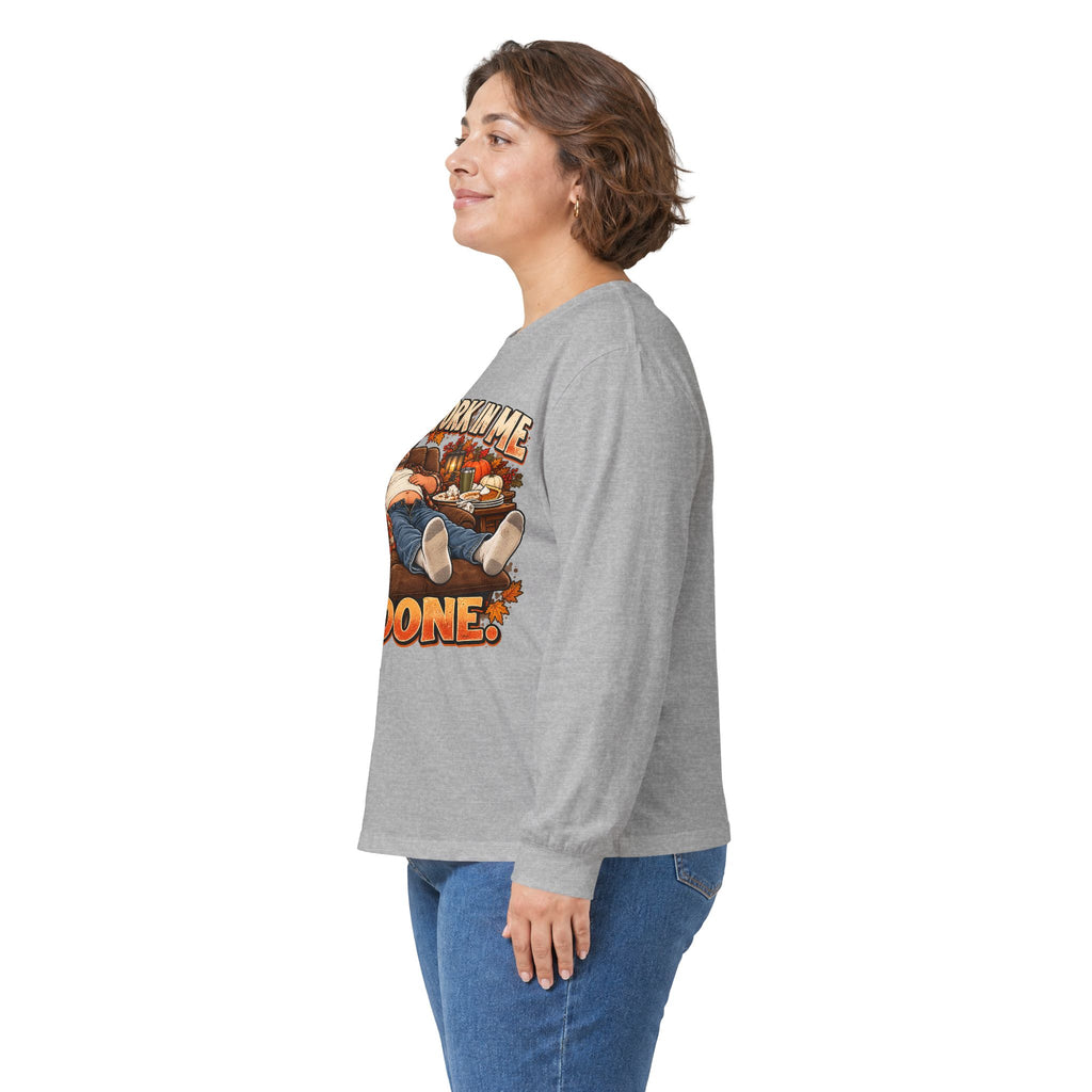 Stick a Fork in Me I’m Done Funny Foodie Long Sleeve Tee