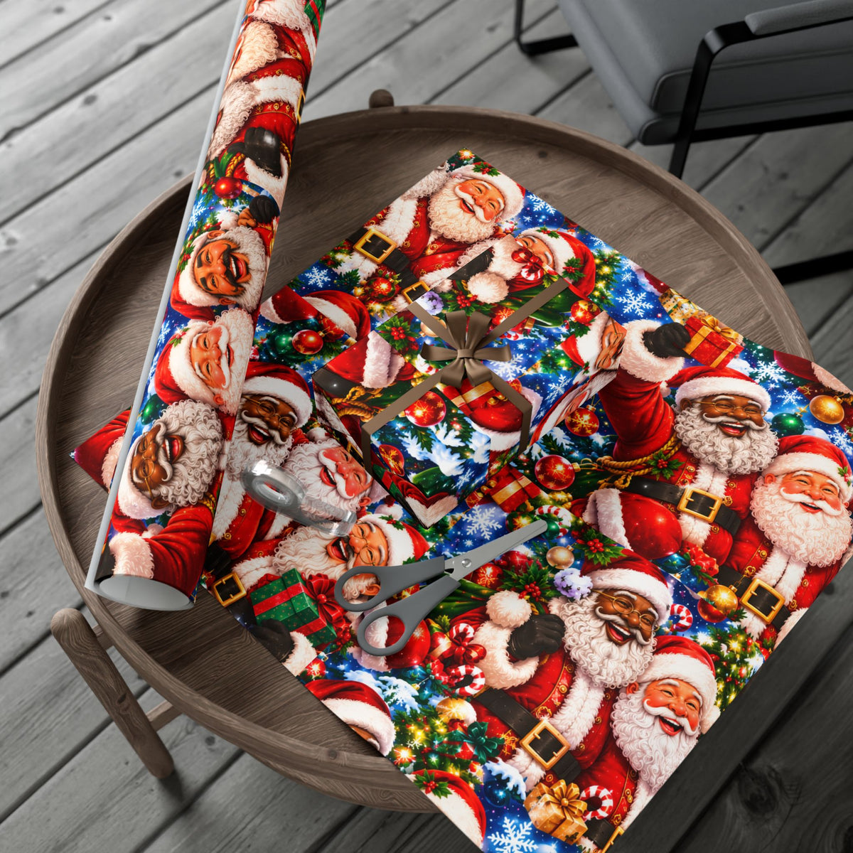 Christmas Santa Gift Wrap Paper